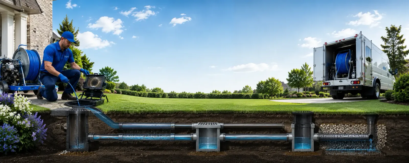 Outdoor drain cleaning information for Keystone, SD